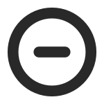 Sign Minus Circle SVG Icon